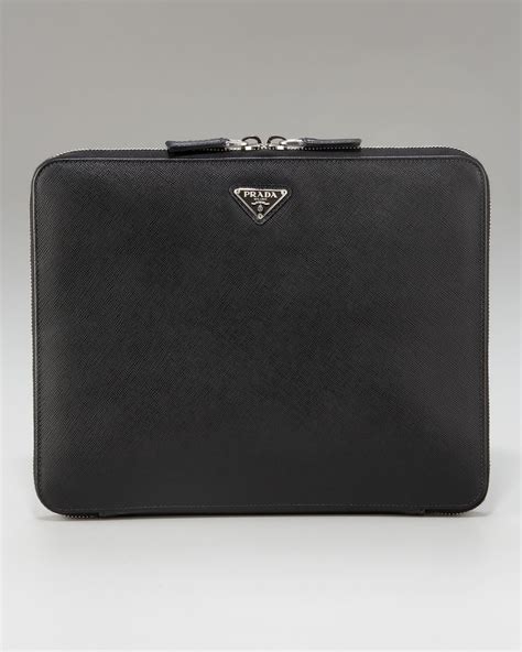 Prada Saffiano iPad Case, Black 